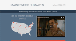 Desktop Screenshot of mainewoodfurnaces.com